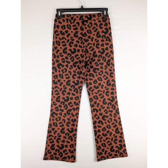 Marine Layer Pants Womens XS Valencia Cheetah Print Kick Flare - Picture 4 of 7